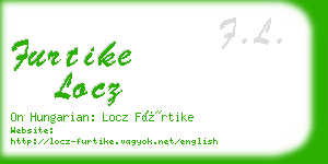 furtike locz business card